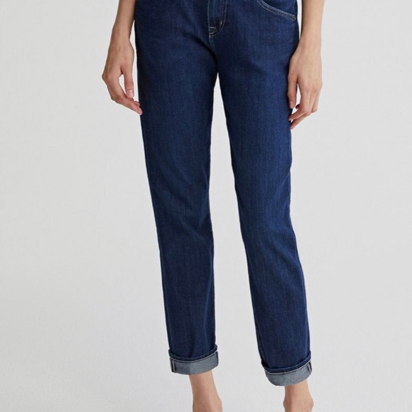 AG Adriano Goldschmied EX-BOYFRIEND SLOUCHY SLIM Dark Wash size 24R - Picture 2 of 13